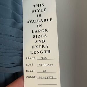 Elegant Slate Blue Wedding Dress